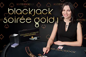 Blackjack Soirée Gold 1 - BEERSLOT365