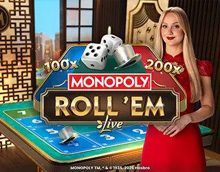 MONOPOLY Roll em - BEERSLOT365