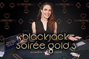 Blackjack Soirée Gold 3 - BEERSLOT365